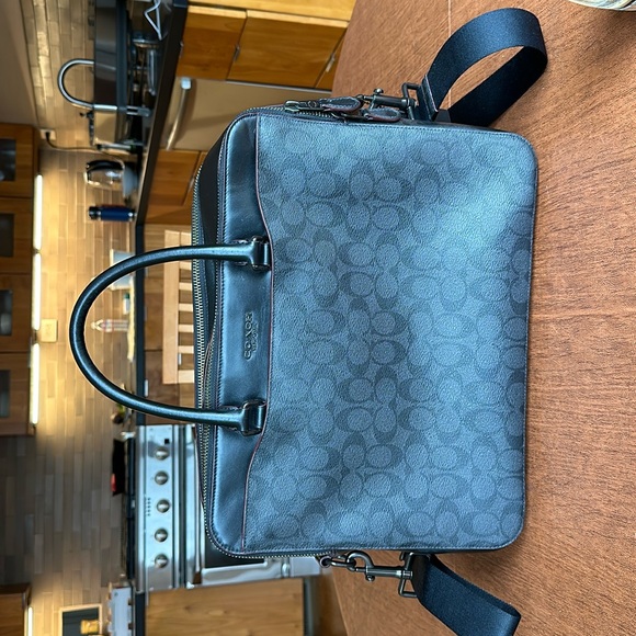 Coach leather briefcase/bag for men. Only used a few times. Like - Picture 1 of 2